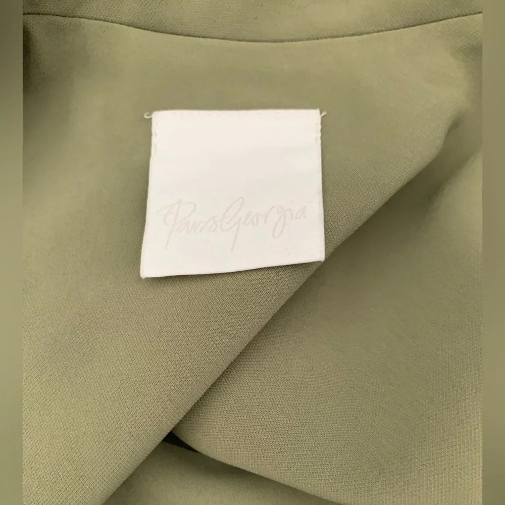 Paris Georgia long herb green trench coat - Picture 4 of 6